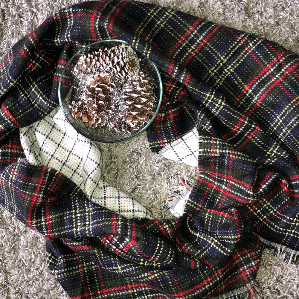 Plaid Blanket Scarf